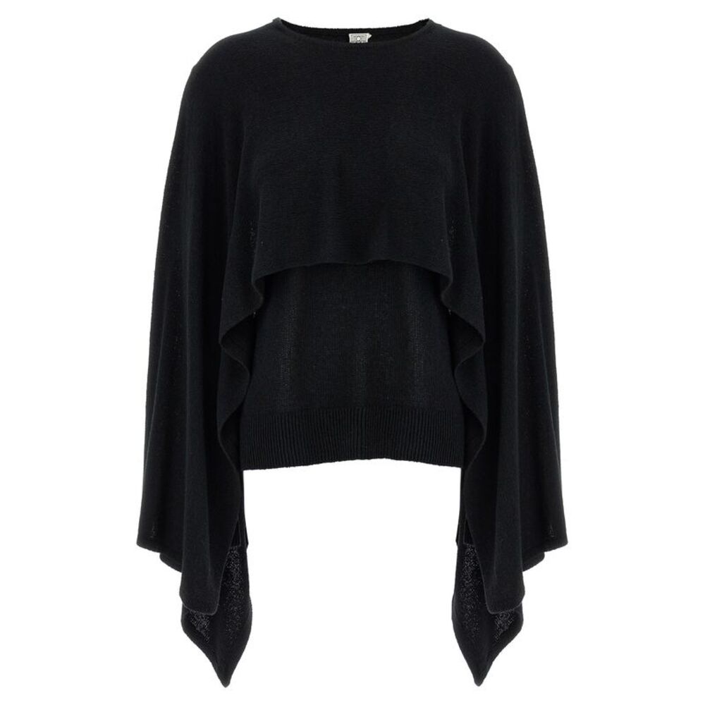 TOTEME Black Silk Women's Cardigan